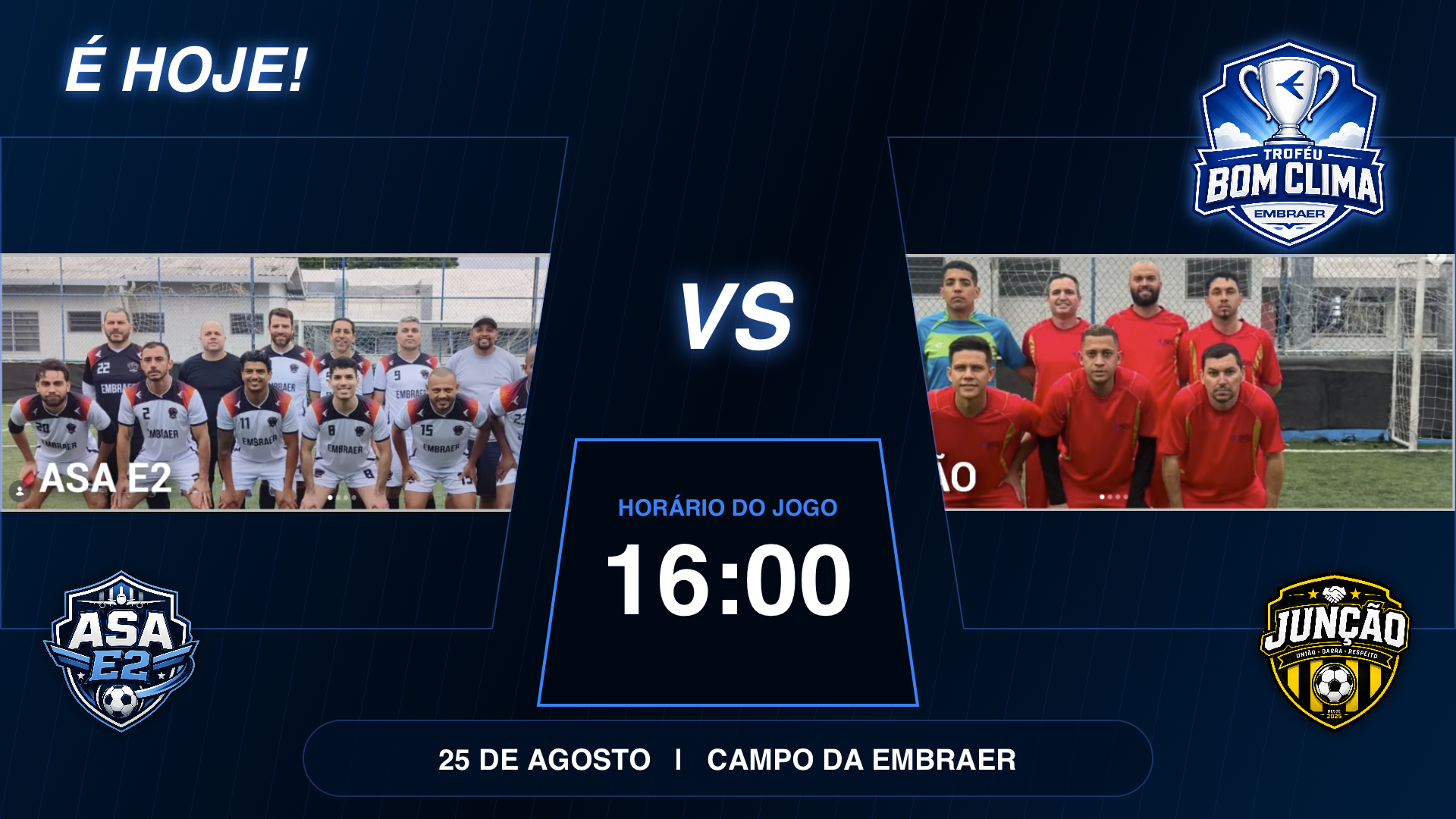 É HOJE!